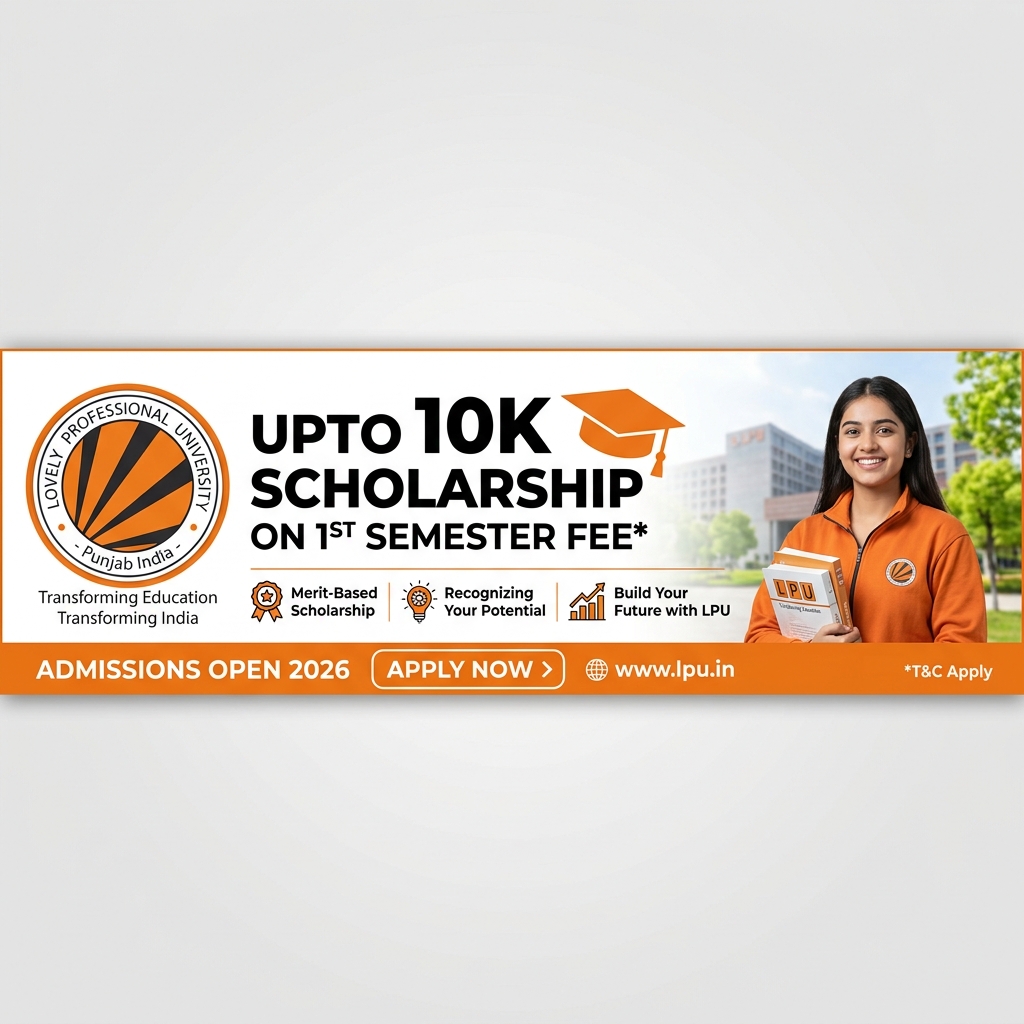 LPU Scholarship Advertisement